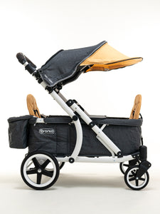 Pronto One Stroller - Ginger Yellow with white frame - Starter package