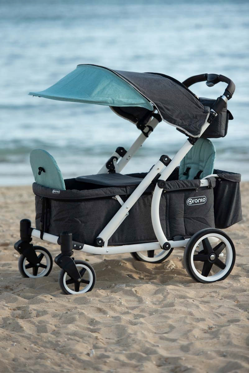pronto one stroller wagon Pronto One Stroller - Mint with white frame