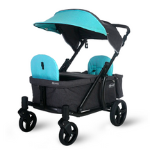 Load image into Gallery viewer, Pronto One Stroller - Robin Egg Blue with black frame - Starter package