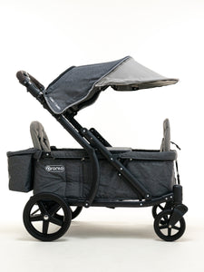 Pronto One Stroller - Stone Grey with black frame - Starter package