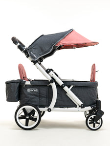 Pronto One Stroller - Ginger Pink with white frame - Starter package