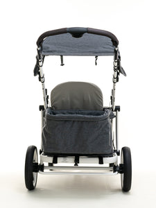 Pronto One Stroller - Stone Grey with white frame - Starter package