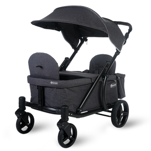 Pronto One Stroller - Dark Grey with black frame - Starter package