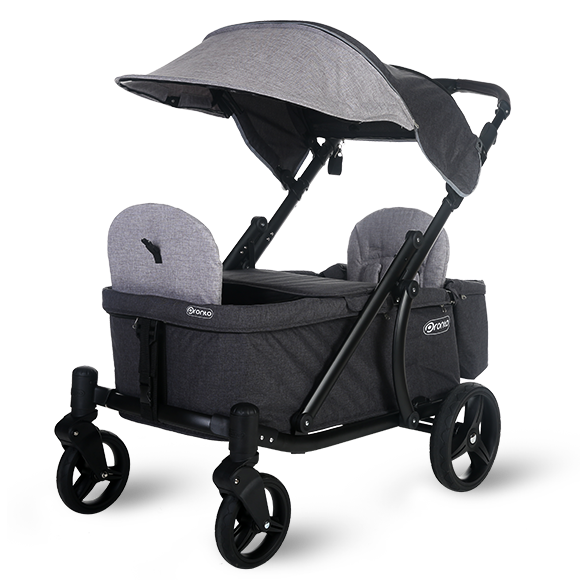 Pronto One Stroller - Grey with black frame – Starter package