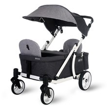 Load image into Gallery viewer, Pronto One Stroller - Grey with white frame - Starter package