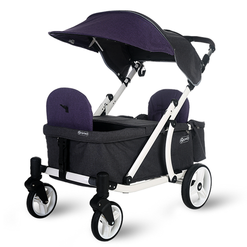 Pronto One Stroller - Purple with white frame - Starter package