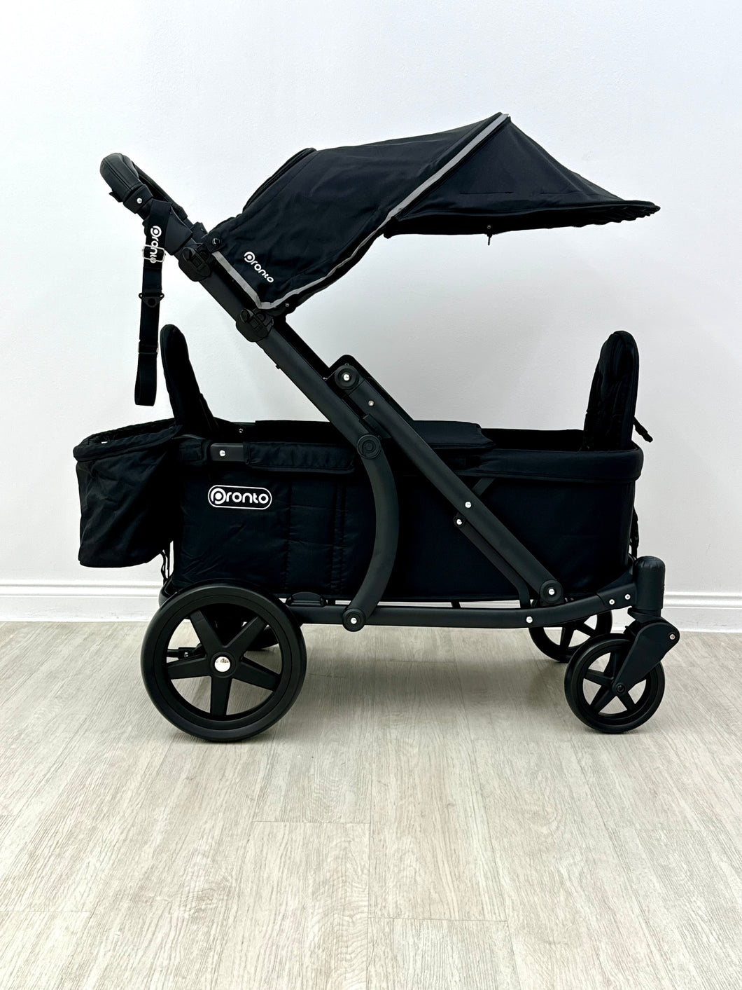 Pronto Pop Stroller -  Black with black frame