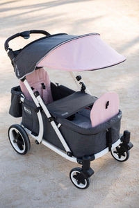 Pronto One Stroller - Pink with white frame - Starter package