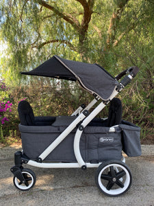 Pronto One Stroller - City Black with white frame - Starter package