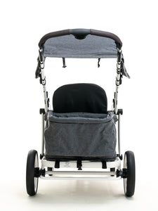 Pronto One Stroller - City Black with white frame - Starter package