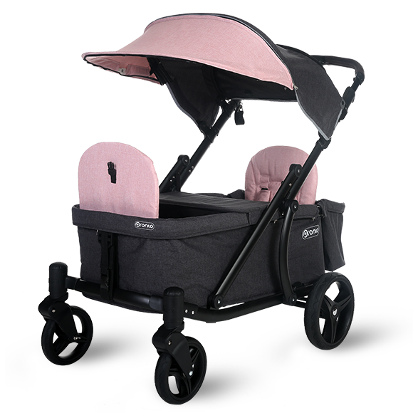 Pronto One Stroller - Pink with black frame - Starter package