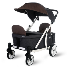 Load image into Gallery viewer, Pronto One Stroller - Brown with white frame - Starter package