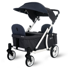 Load image into Gallery viewer, Pronto One Stroller - Navy with white frame - Starter package