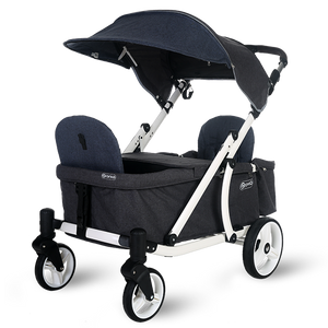 Pronto One Stroller - Navy with white frame - Starter package