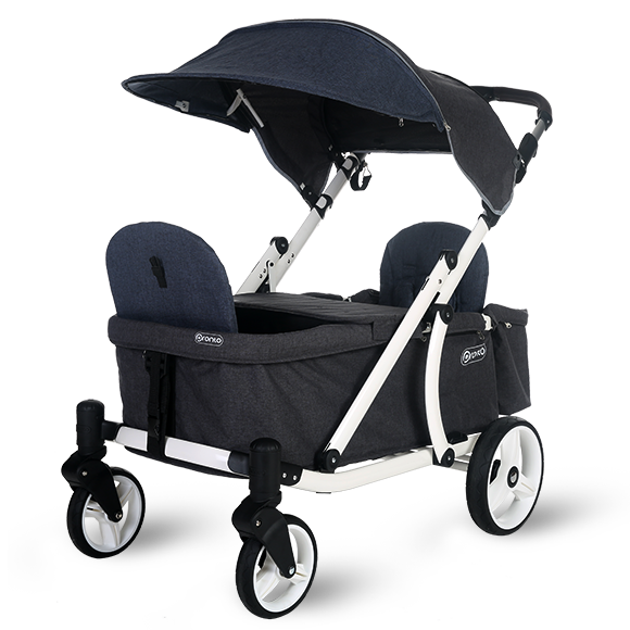Pronto One Stroller Navy with white frame Starter package Pronto USA