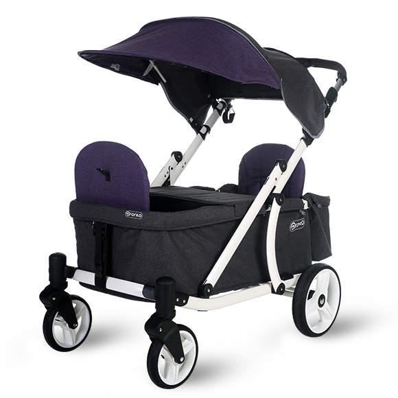 Pronto One Stroller - Purple with white frame - Starter package