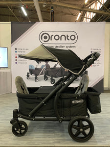 Pronto One Stroller - Stone Grey with black frame - Starter package