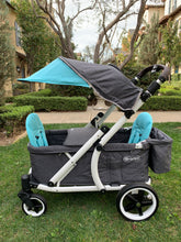 Load image into Gallery viewer, Pronto One Stroller - Robin Egg Blue with white frame - Starter package